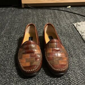 Men's Brown Leather Loafers